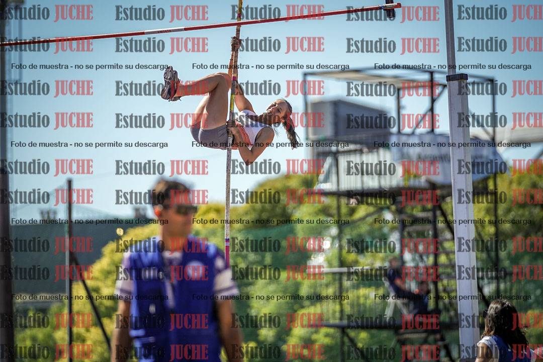 Fotos del salto con garrocha de mujeres y varones