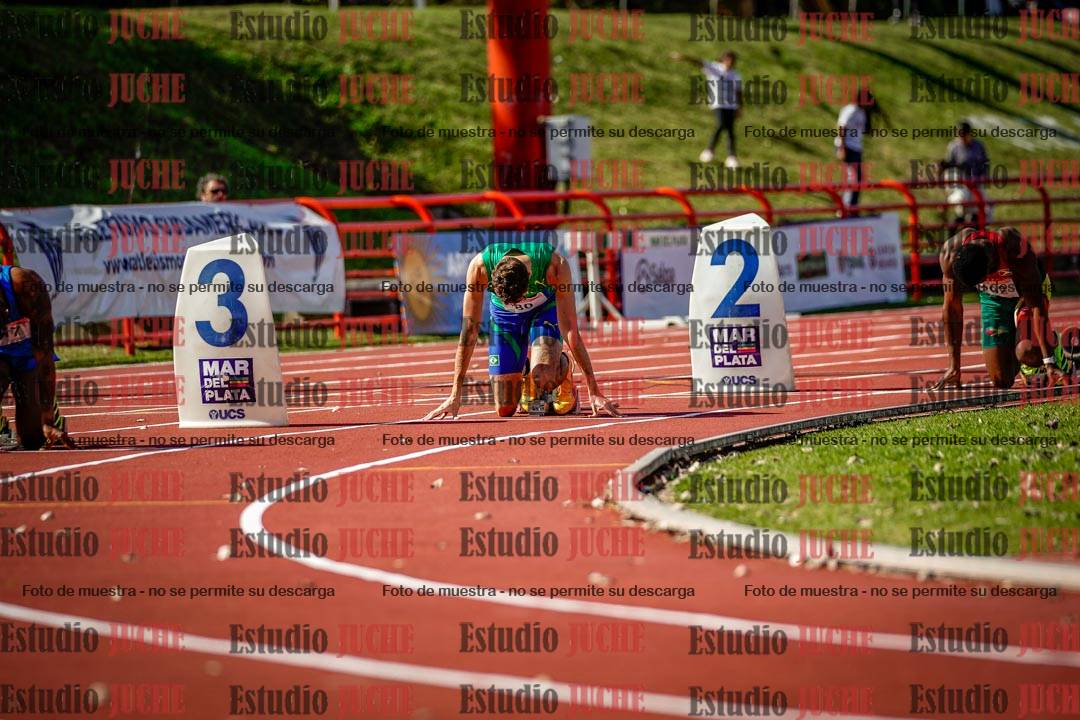 Fotos de los 200 m llanos de varones