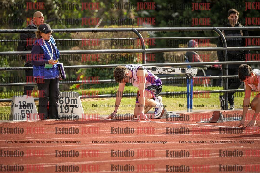 Fotos de los 100 m llanos de varones