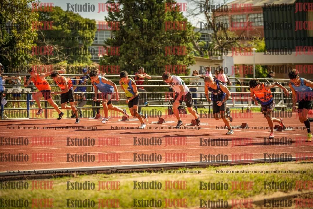 Fotos de los 100 m llanos de varones