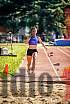 Fotos del salto en largo de mujeres