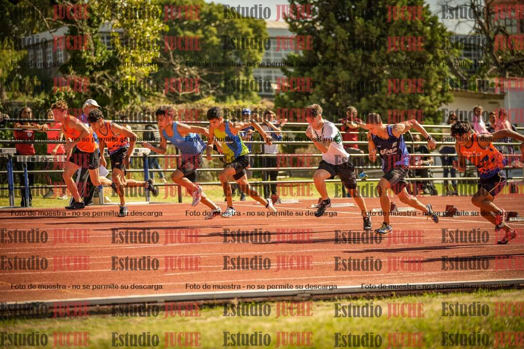Fotos de los 100 m llanos de varones