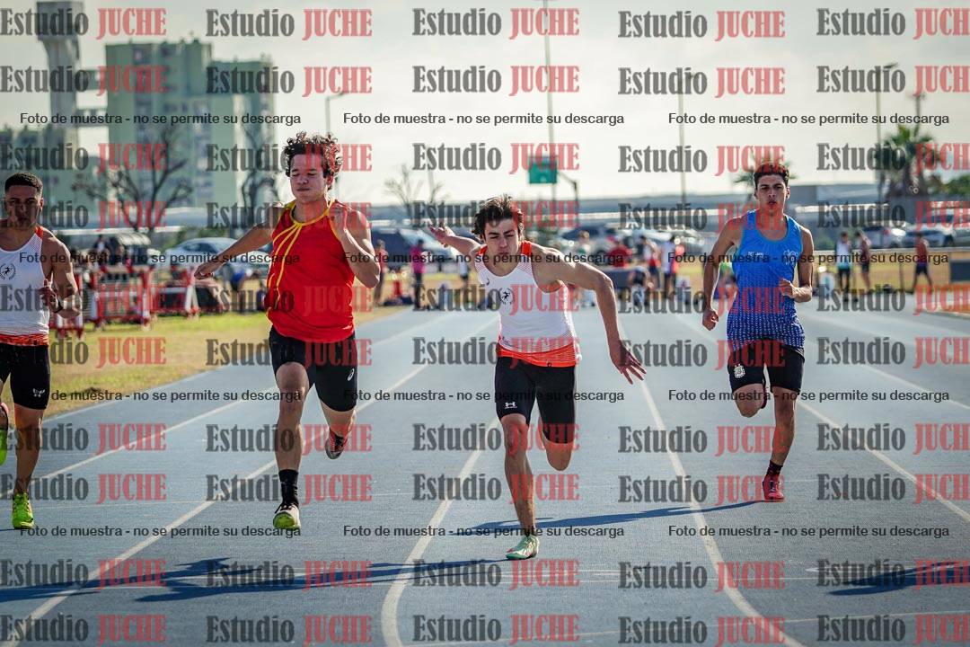 Fotos de los 100 m llanos de varones
