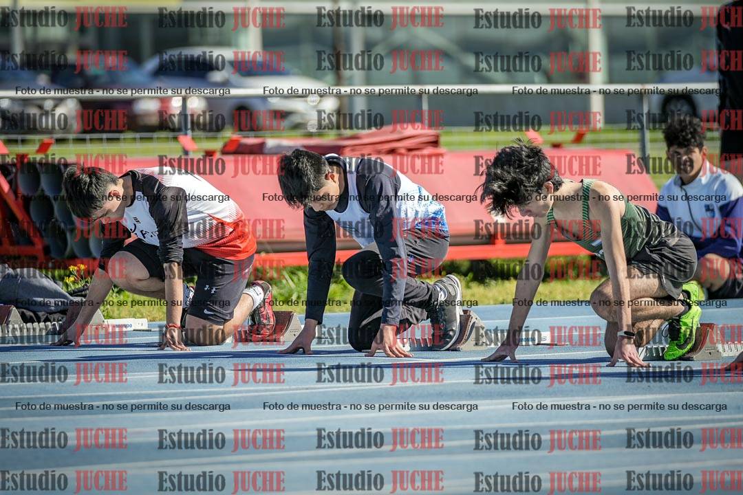 Fotos de los 100 m llanos de varones - U17