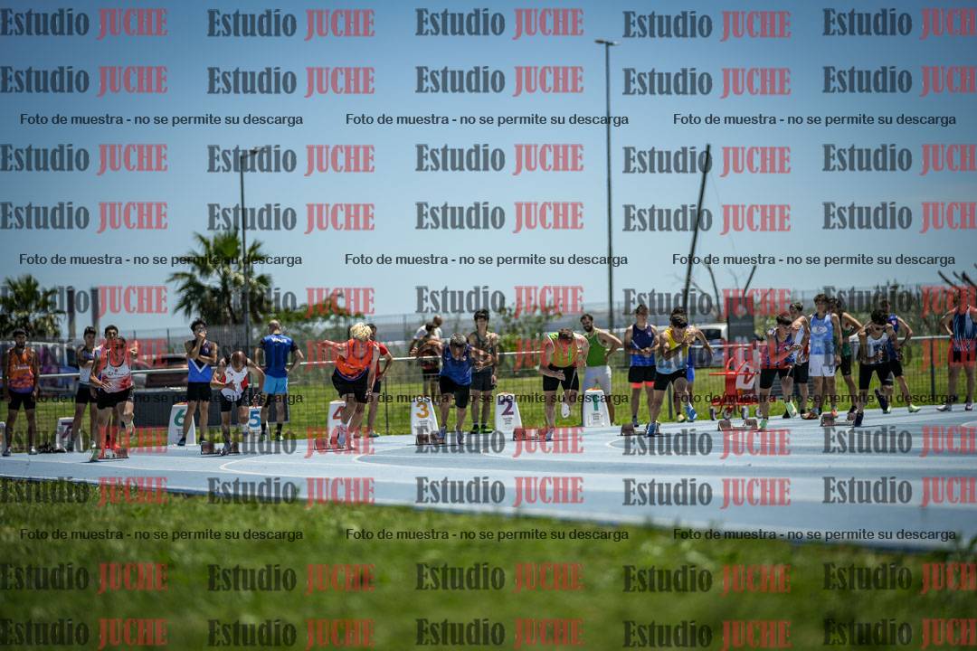 Fotos de los 100 m llanos de varones