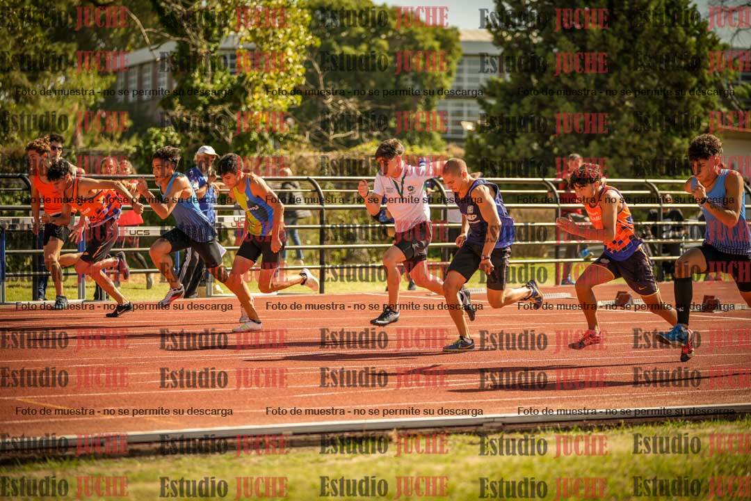 Fotos de los 100 m llanos de varones