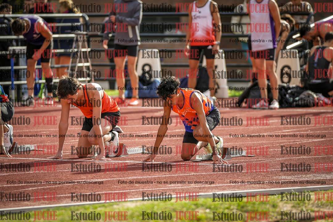 Fotos de los 100 m llanos de varones