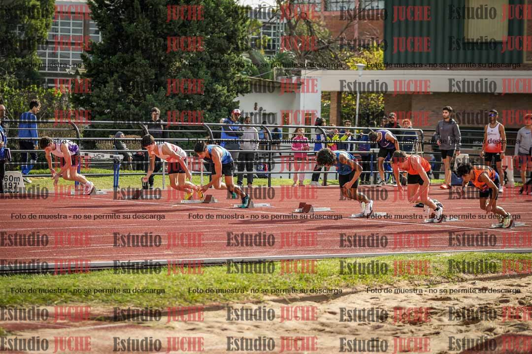 Fotos de los 100 m llanos de varones