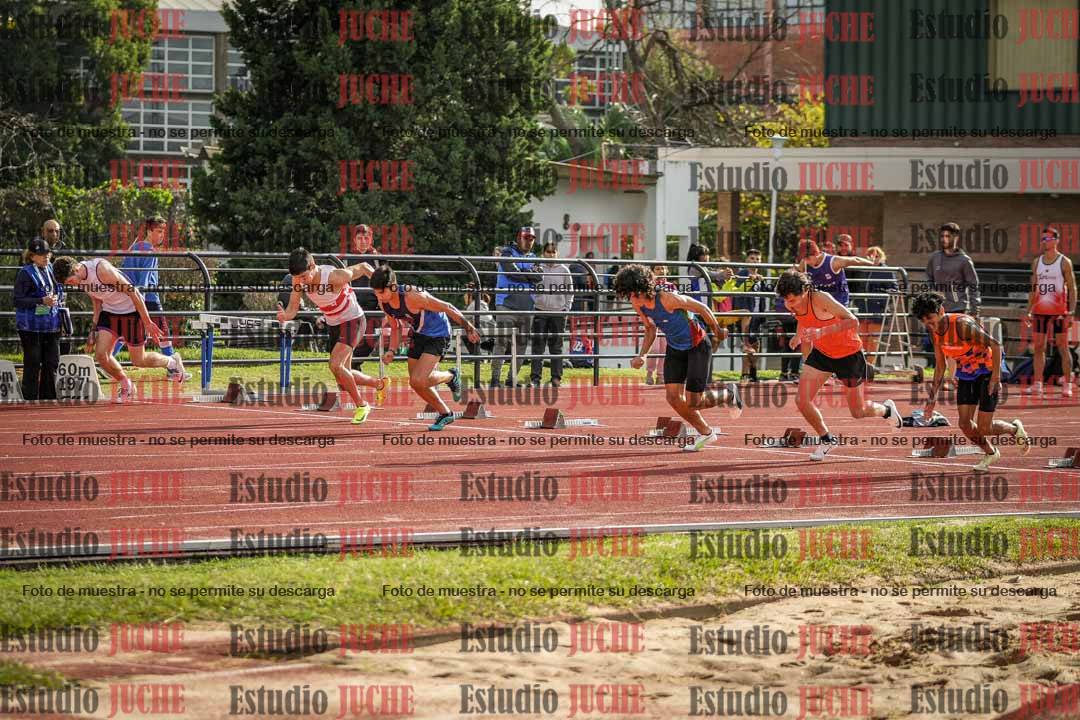 Fotos de los 100 m llanos de varones