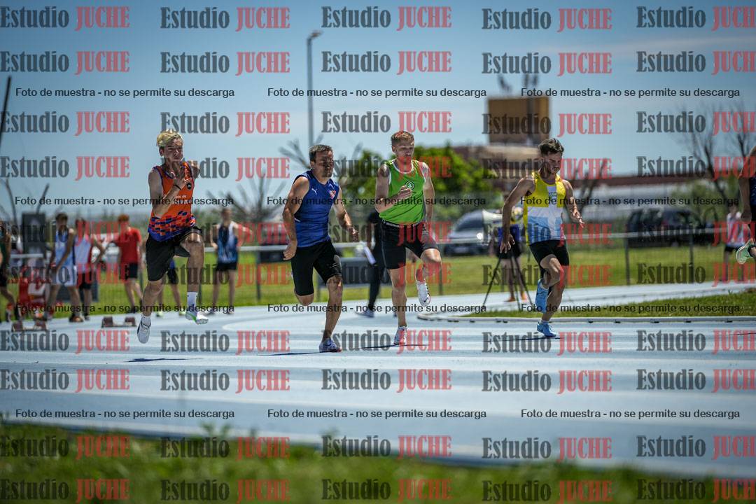 Fotos de los 100 m llanos de varones