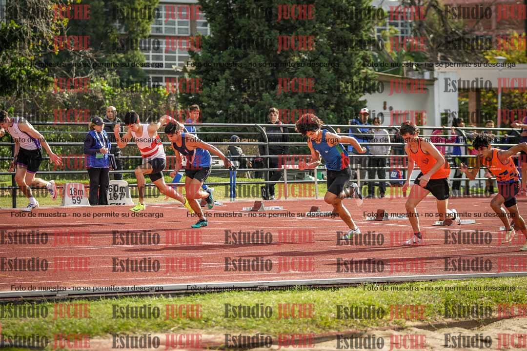 Fotos de los 100 m llanos de varones