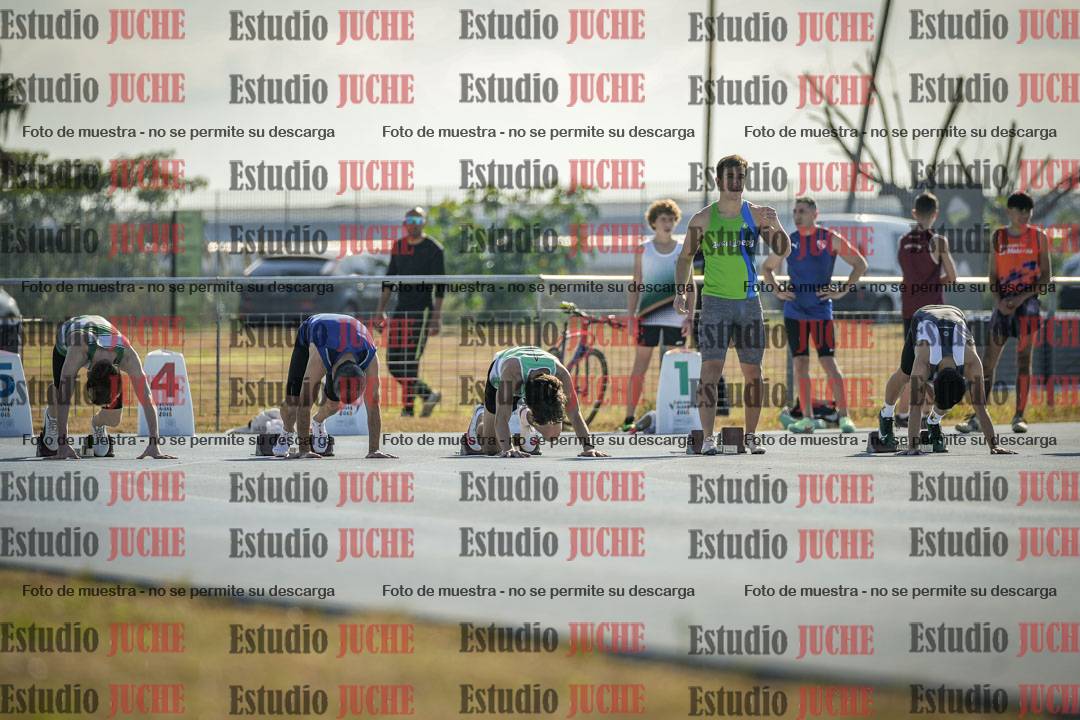 Fotos de los 100 m llanos de varones