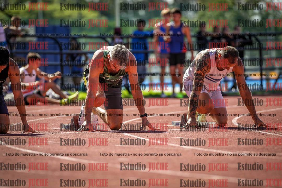 Fotos de los 100 m llanos de varones