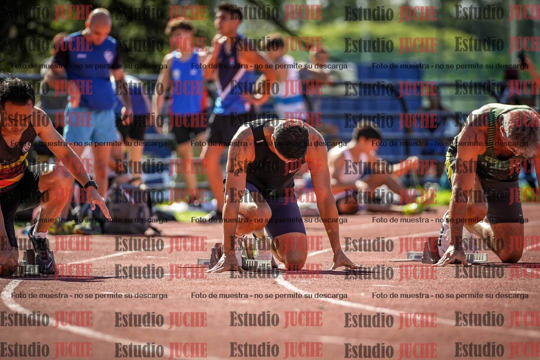 Fotos de los 100 m llanos de varones