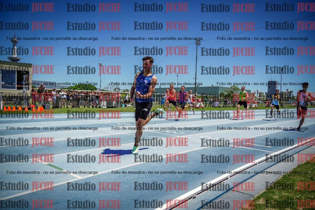 Fotos de los 100 m llanos de varones
