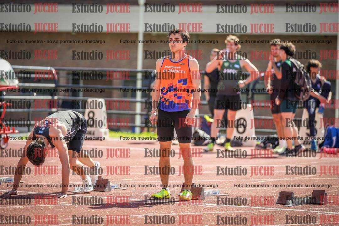 Fotos de los 100 m llanos de varones