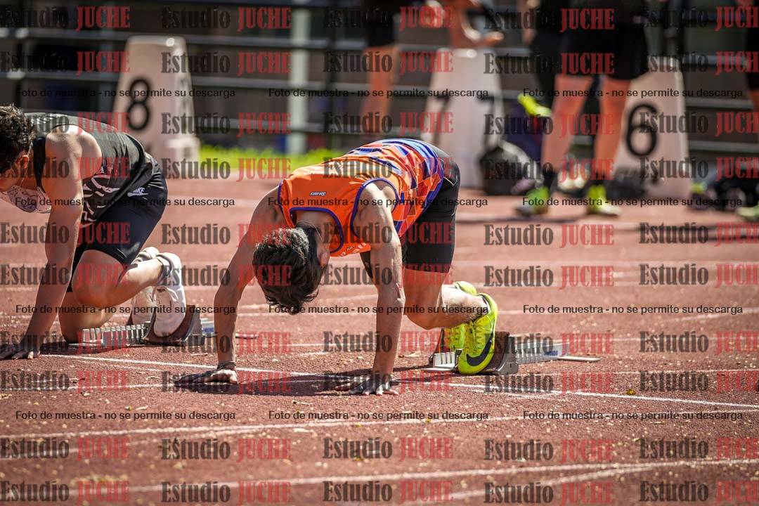 Fotos de los 100 m llanos de varones