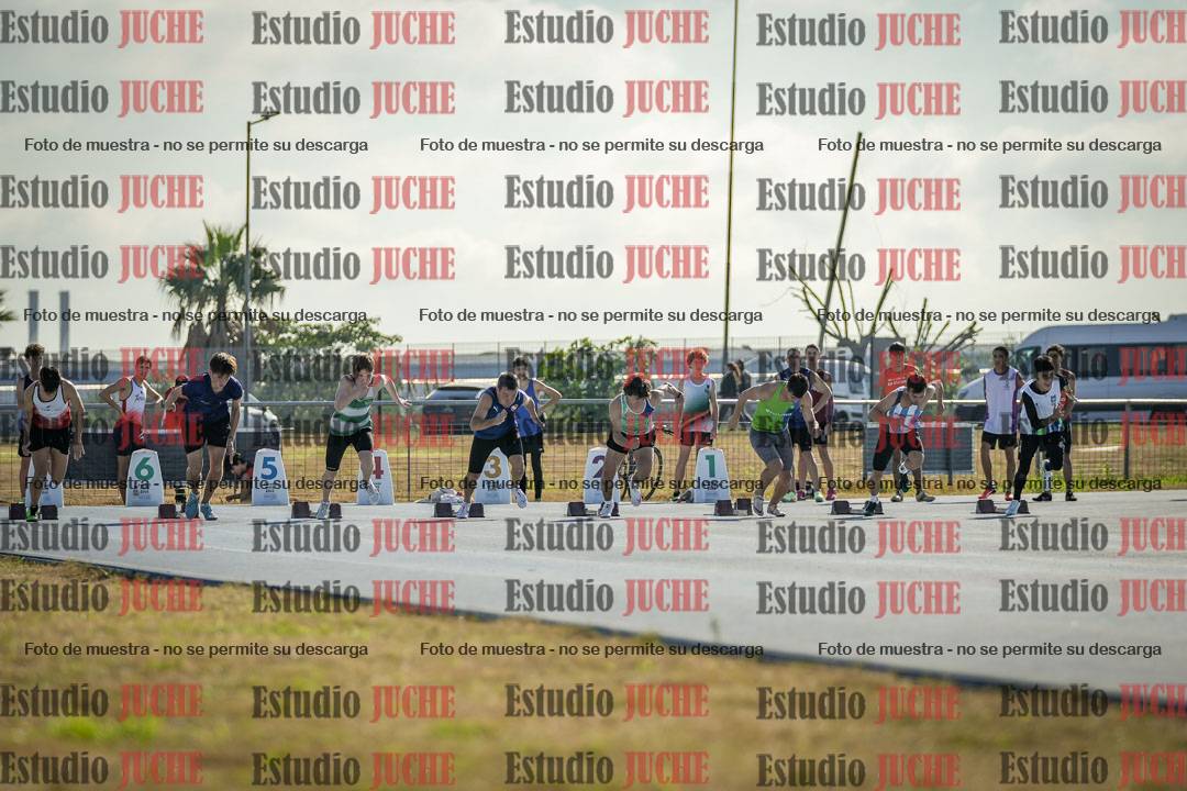 Fotos de los 100 m llanos de varones