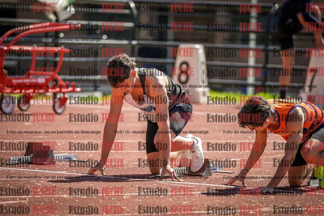 Fotos de los 100 m llanos de varones