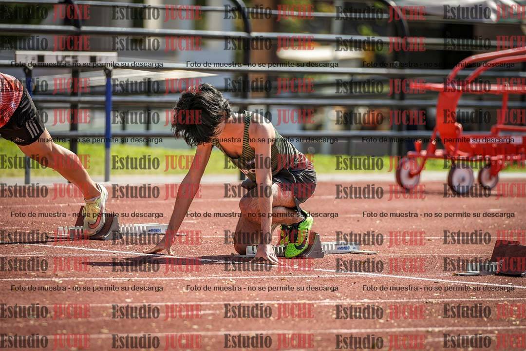 Fotos de los 100 m llanos de varones