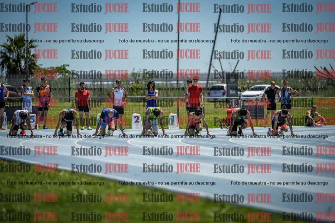 Fotos de los 100 m llanos de varones
