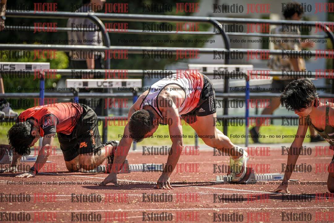 Fotos de los 100 m llanos de varones