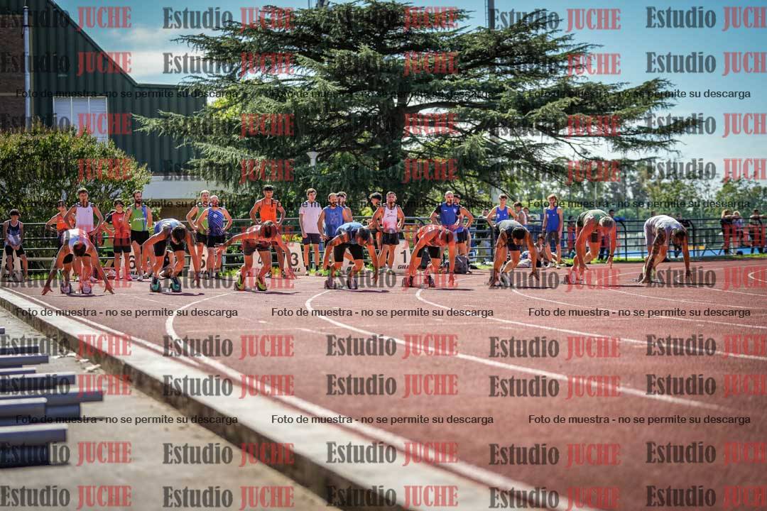 Fotos de los 100 m llanos de varones