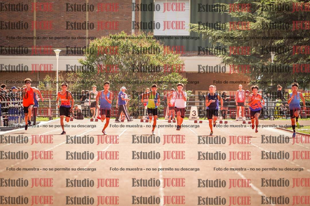 Fotos de los 100 m llanos de varones