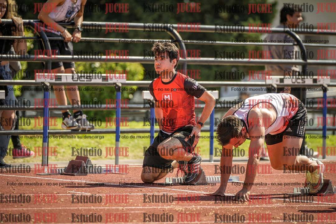 Fotos de los 100 m llanos de varones