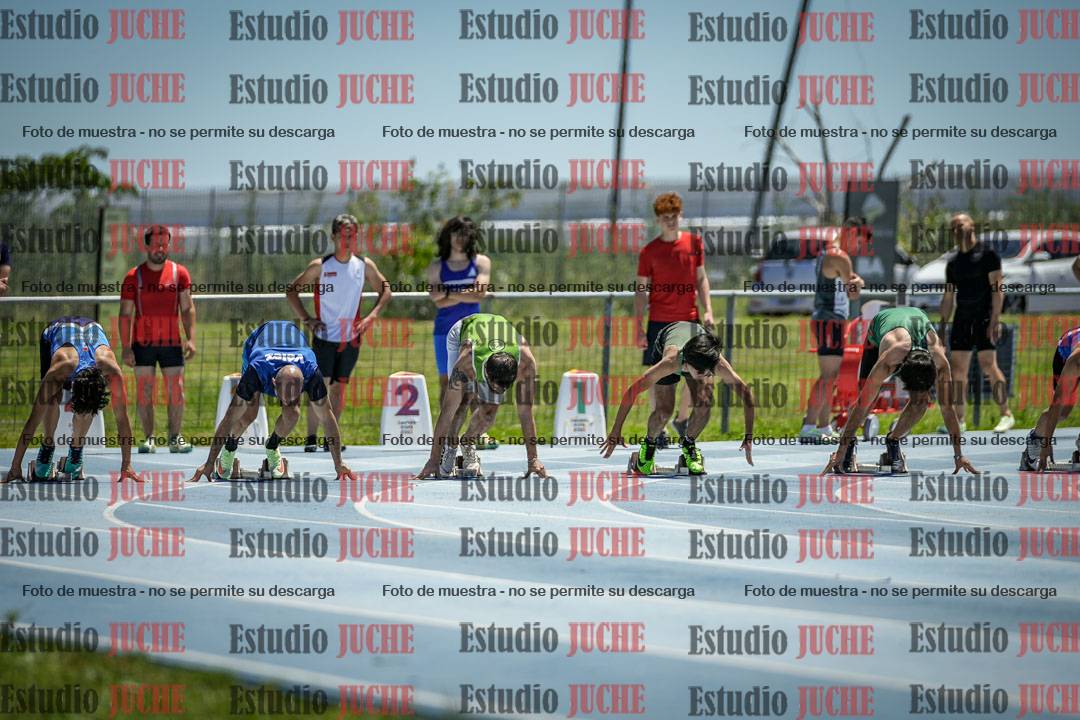 Fotos de los 100 m llanos de varones