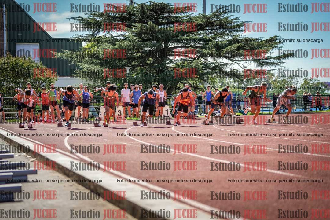 Fotos de los 100 m llanos de varones