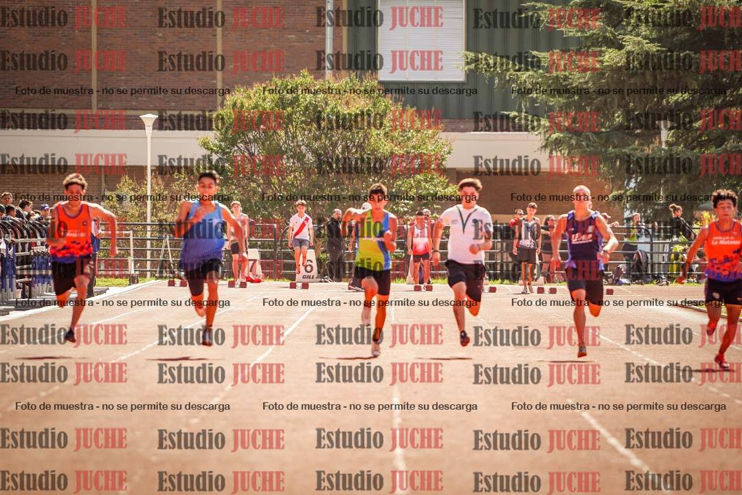 Fotos de los 100 m llanos de varones