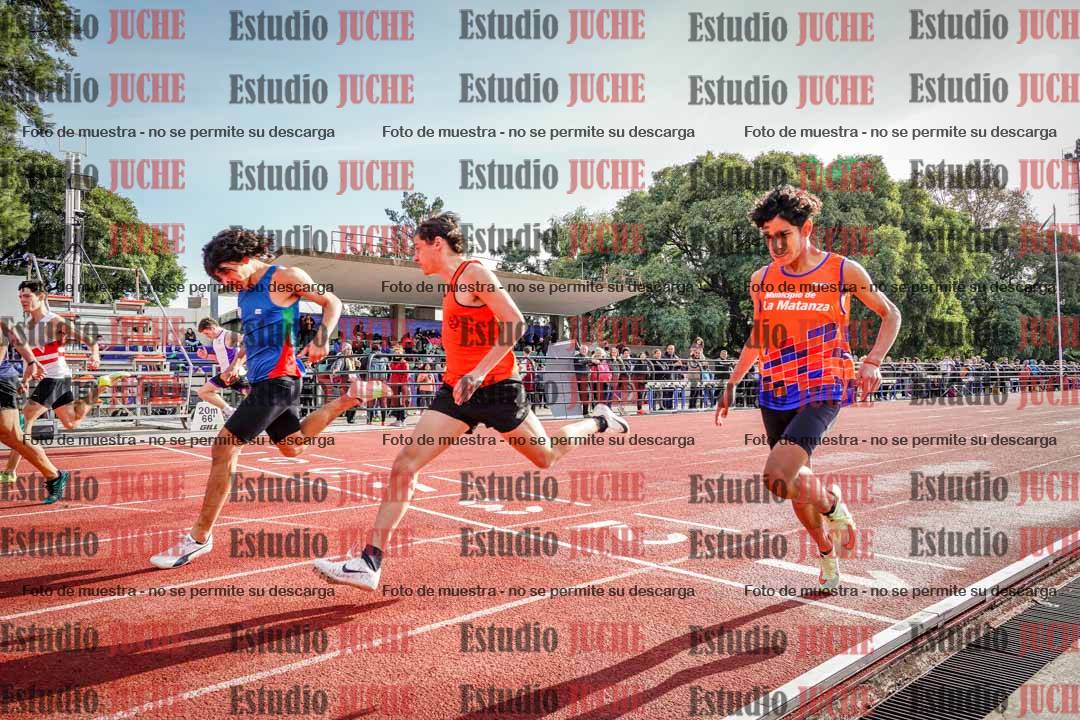 Fotos de los 100 m llanos de varones