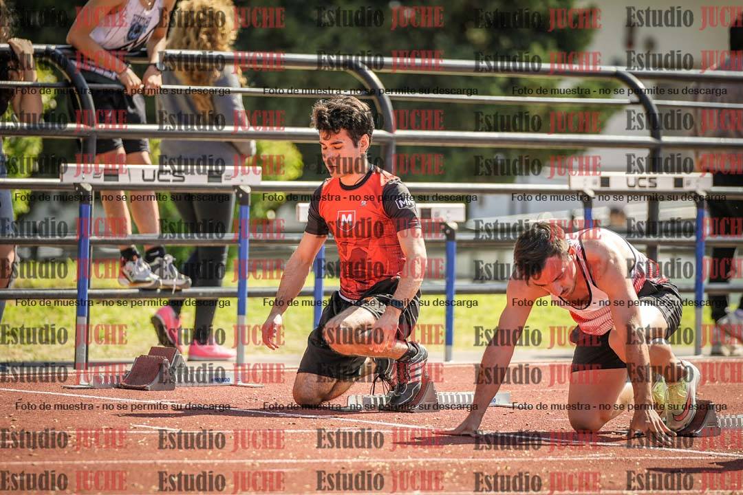 Fotos de los 100 m llanos de varones
