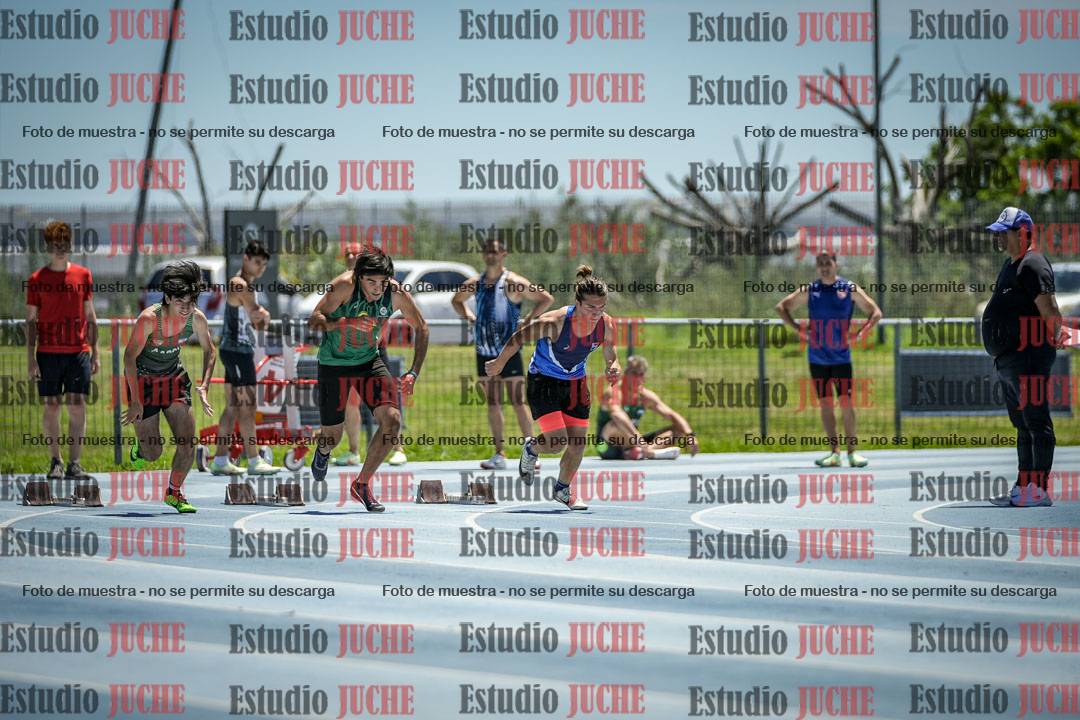 Fotos de los 100 m llanos de varones