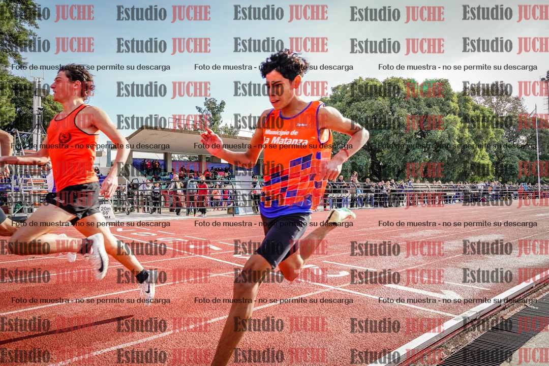 Fotos de los 100 m llanos de varones