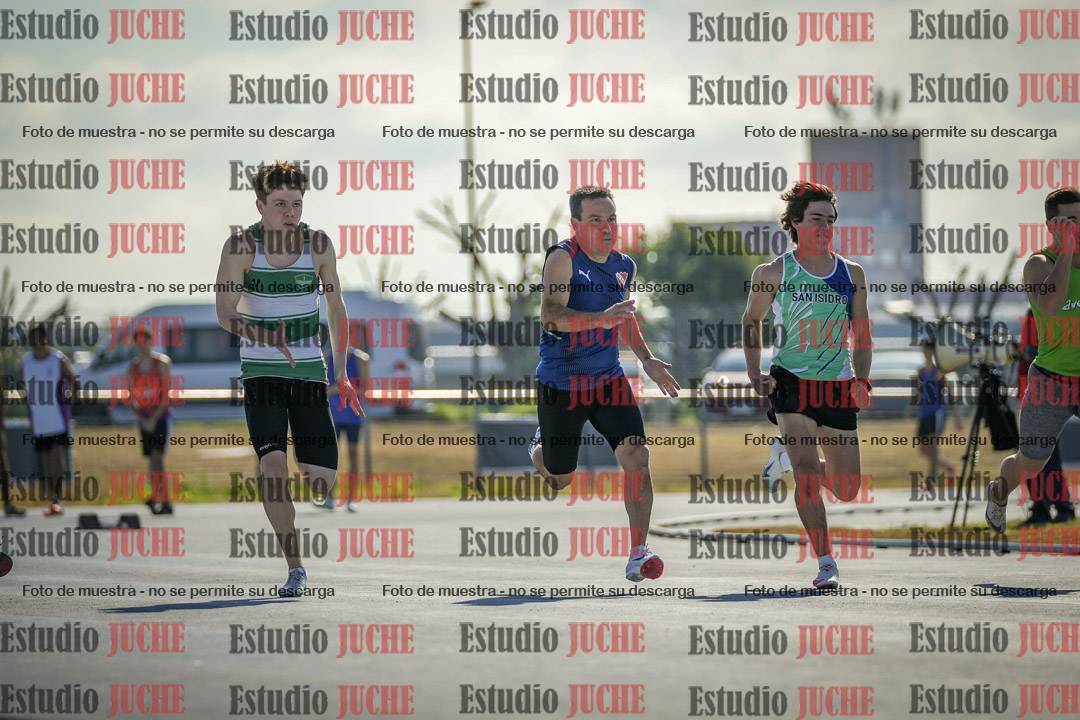 Fotos de los 100 m llanos de varones
