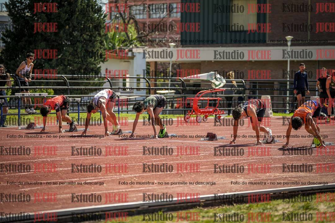 Fotos de los 100 m llanos de varones