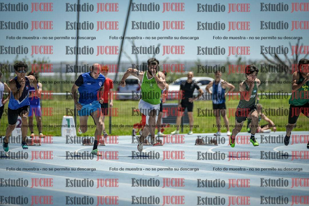 Fotos de los 100 m llanos de varones