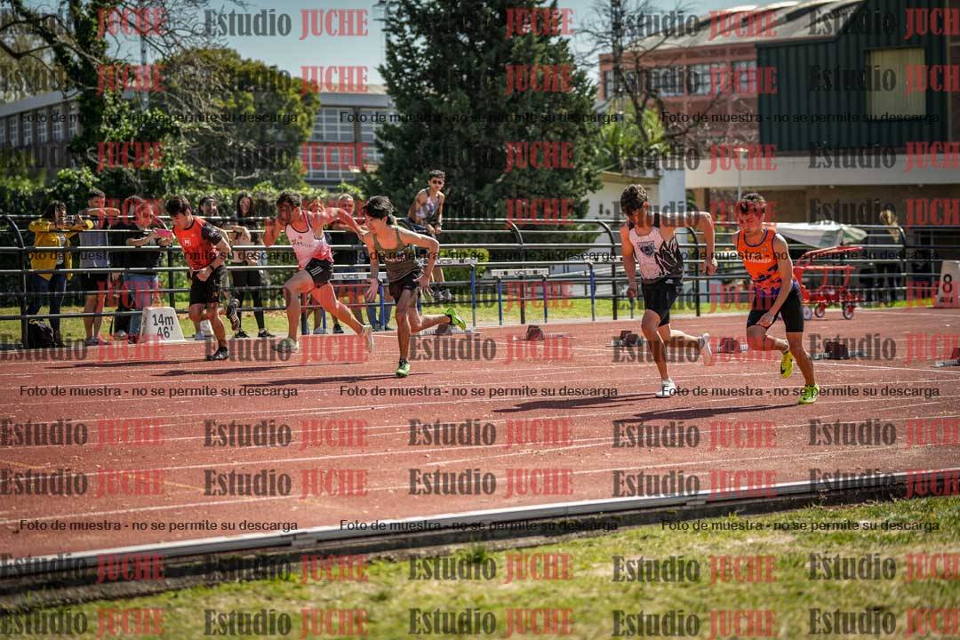 Fotos de los 100 m llanos de varones