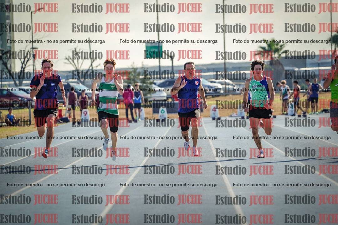 Fotos de los 100 m llanos de varones