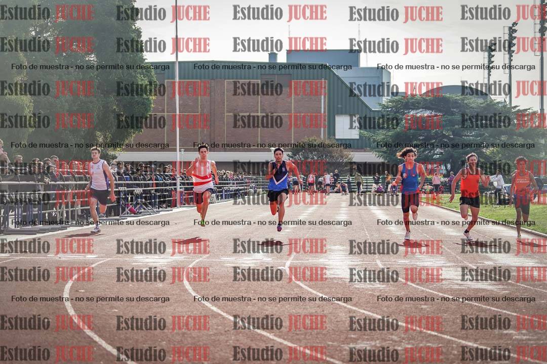Fotos de los 100 m llanos de varones