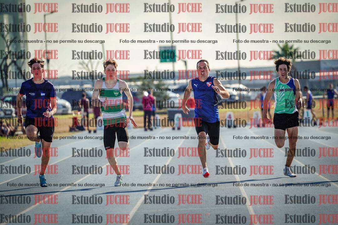 Fotos de los 100 m llanos de varones