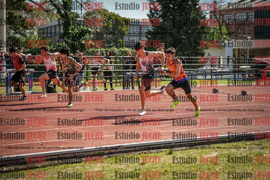 Fotos de los 100 m llanos de varones