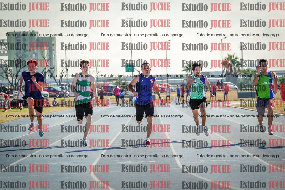 Fotos de los 100 m llanos de varones