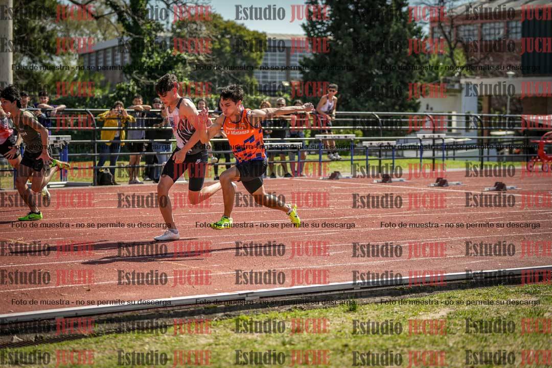 Fotos de los 100 m llanos de varones