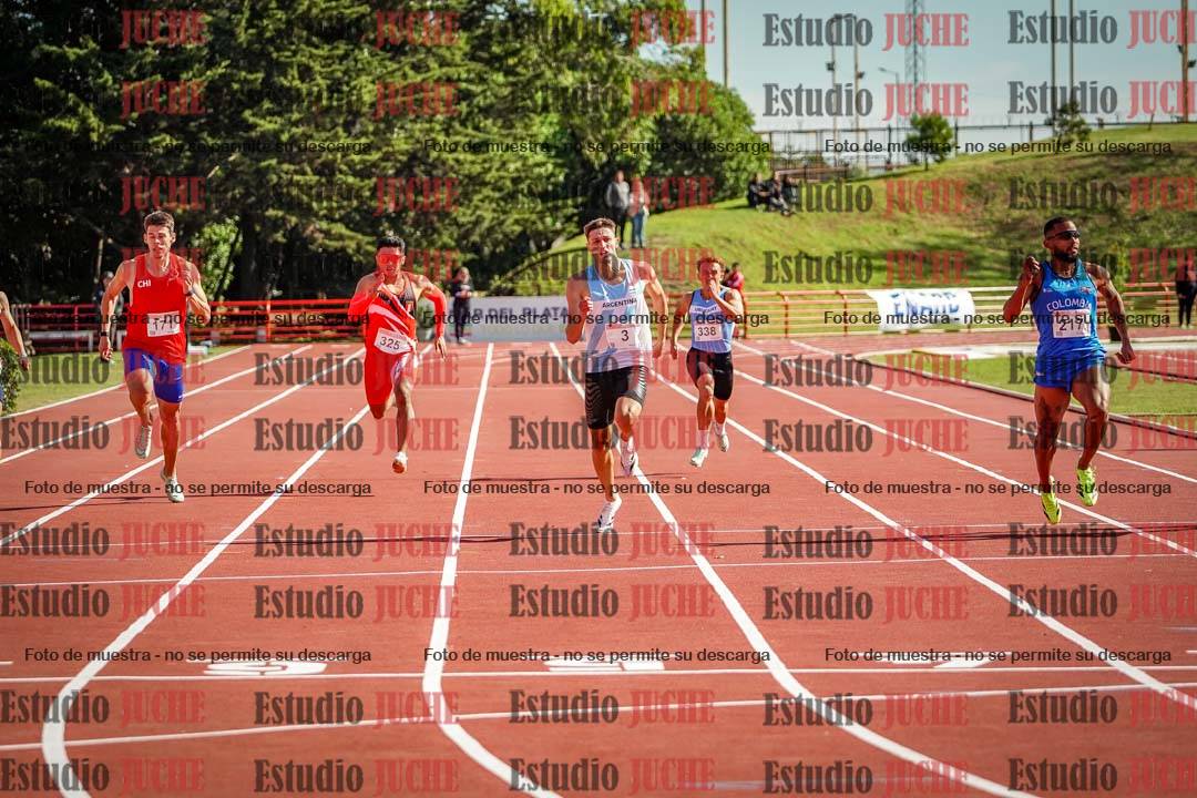 Fotos de los 200 m llanos de varones