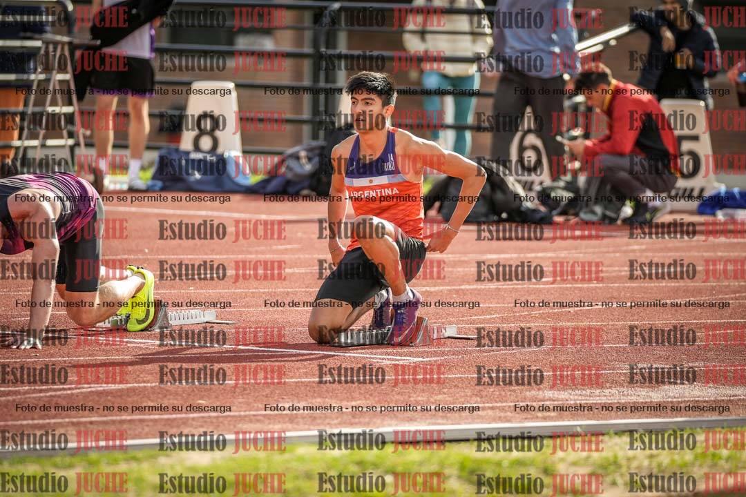 Fotos de los 100 m llanos de varones