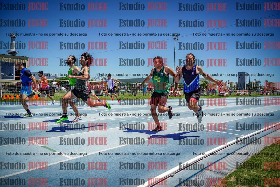 Fotos de los 100 m llanos de varones