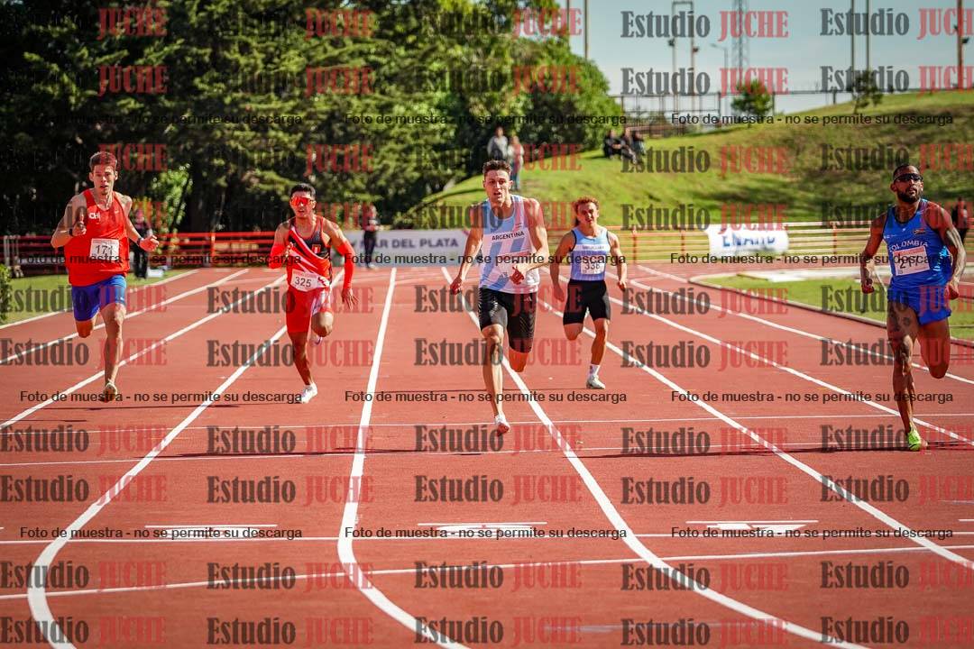 Fotos de los 200 m llanos de varones